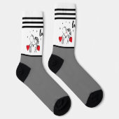 Hochzeit, Valentinstag-Socken Socken (Rechts)