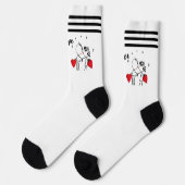 Hochzeit, Valentinstag-Socken Socken (Linkes Detail)