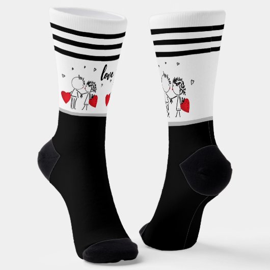 Hochzeit, Valentinstag-Socken Socken (Gewinkelt)