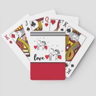 Hochzeit, Valentinstag-Socken Spielkarten