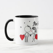 Hochzeit, Valentinstag Tasse (Links)