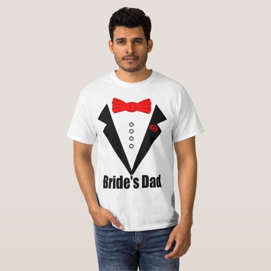 Hochzeit, Vater der Braut T-Shirt (Vorne ganz)