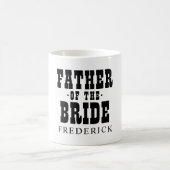 Hochzeit Vater der Braut und Datum Kaffeetasse (Mittel)