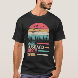 Hochzeit Verheiratet Jubiläum 37 Jahre Bestes Ehem T-Shirt