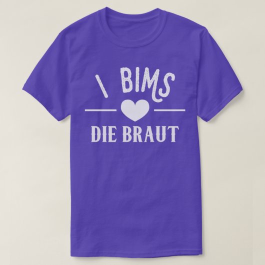 Hochzeit Verheirateter Braut T-Shirt (Design vorne)