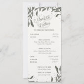 Hochzeit Verlasse Einfache moderne Eleganz (Vorderseite)