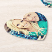 Hochzeit Verlobten Paar Custom Personalisiert Untersetzer (angewinkelt)