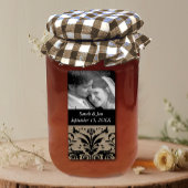 Hochzeit Verlobung Foto Damask Save the Date