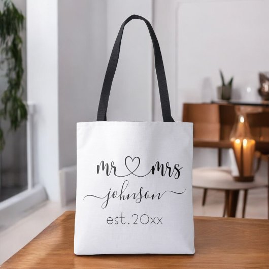 Hochzeit Verlobung Herz Frau Personalisierte Bezei Tasche