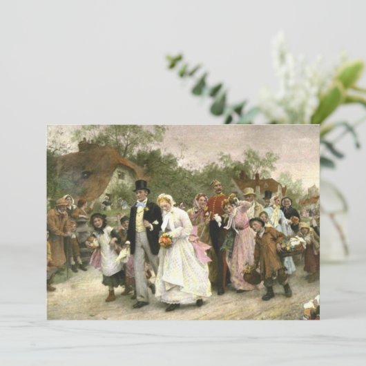 Hochzeit, Verlobung oder Brautpartyeinladungen Einladung (Stehend Vorderseite)