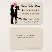 Hochzeit. Verlobung. Save The Date (Vorne & Hinten)