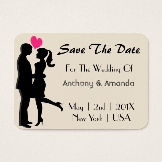 Hochzeit. Verlobung. Save The Date (Vorderseite)