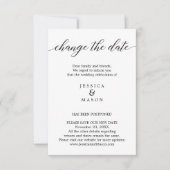 Hochzeit verschoben Ändern das Datum des neuen Pla Einladung (Vorderseite)