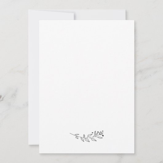 Hochzeit verschoben Ändern Sie das Datum Ankündigu Einladung (Rückseite)