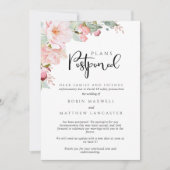 Hochzeit verschoben - Annullierung - Pläne verscho Einladung (Vorderseite)