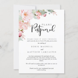 Hochzeit verschoben - Annullierung - Pläne verscho Einladung