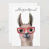 Hochzeit verschoben Sonntagsverlegung Einladung (Vorne/Hinten)