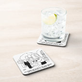 Hochzeit. Vicar und Bridegroom Joke Getränkeuntersetzer (Rechte Seite)