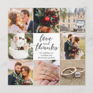 Hochzeit Vielen Dank 8 Foto Fotokarte Dankeskarte