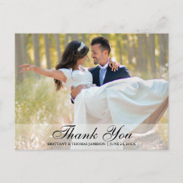 Hochzeit Vielen Dank, Bride & Groom Foto Postcard  Postkarte