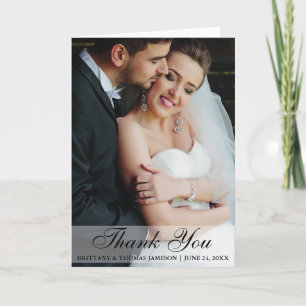 Hochzeit Vielen Dank, dass Sie Bride & Groom Fold  Dankeskarte