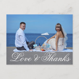 Hochzeit Vielen Dank Foto Postkarte