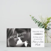 Hochzeit Vielen Dank für Ihre Fotokarte Vorlage (Stehend Vorderseite)