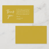 Hochzeit Vielen Dank für Ihre Teilnahme, modern mi Begleitkarte (Vorne/Hinten)