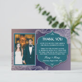 Hochzeit Vielen Dank Henna Foto Arabian Hochzeit Save The Date (Stehend Vorderseite)