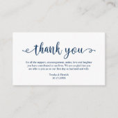 Hochzeit Vielen Dank, Moderne einfache rustikale S Begleitkarte (Vorderseite)