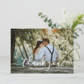 Hochzeit Vielen Dank Postkarte und Umschlag (Stehend Vorderseite)