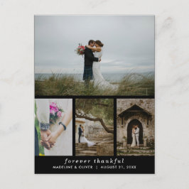Hochzeit vier Foto einfach für immer dankbar Postkarte