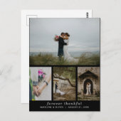 Hochzeit vier Foto einfach für immer dankbar Postkarte (Vorne/Hinten)