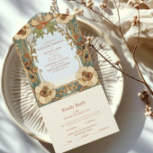 Hochzeit Viktorianischer europäischer Flora im Jug All In One Einladung