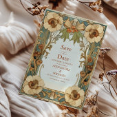 Hochzeit Viktorianischer europäischer Flora im Jug Save The Date