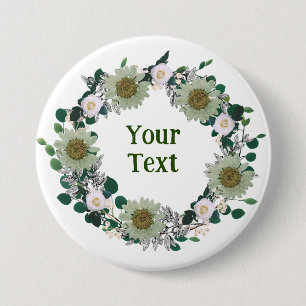 Hochzeit Vintag Inspiriert Weißblume Button