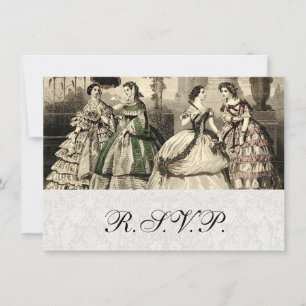 Hochzeit Vintage Antik Braut Einladung