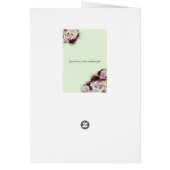Hochzeit Vintage Rose Vielen Dank (Hinten)