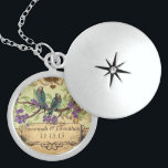 Hochzeit Vintagen Vögel Lila Blooms Nekklace Sterling Silberkette<br><div class="desc">Keepake Necklaces Wählen Sie entweder Silver Plated Gold Finish oder Sterling Silver Unique Personalisiert Custom !st Christmas Gift Wedding Party Necklaces - um die Hintergrundfarbe zu ändern - klicken Sie auf Anpassen - wählen Sie das letzte Tool aus dem Drop-Down-Menü und wählen Sie aus einer der angezeigten Farben oder geben...</div>