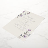 Hochzeit Vintager Aquarellschrift Folieneinladung (Gedreht)