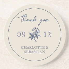 Hochzeit Vintager Blumen Getränkeuntersetzer