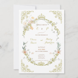 Hochzeit Vintager Blumenzauber von Owen Classic Einladung