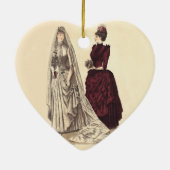 Hochzeit Vintager Brautparty-Bräute und Brautjungf Keramikornament (Hinten)