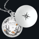 Hochzeit Vintager Korallenvögel Jubiläumsnecklace Sterling Silberkette<br><div class="desc">Keepake Necklaces wählen Sie entweder Silber Platin oder Sterling Silver</div>