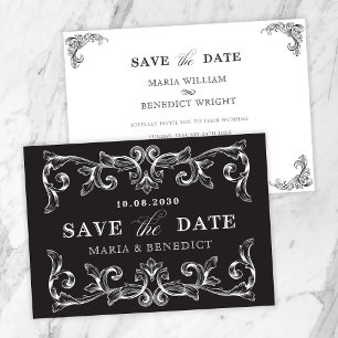 Hochzeit Vintager Ornamente Save The Date