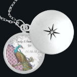 Hochzeit Vintager Pfauenjubiläumsnekklace Sterling Silberkette<br><div class="desc">Keepake Necklaces wählen Sie entweder Silber Platin oder Sterling Silver</div>