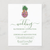 Hochzeit von Ananas mit tropischen Pflanzen (Vorderseite)