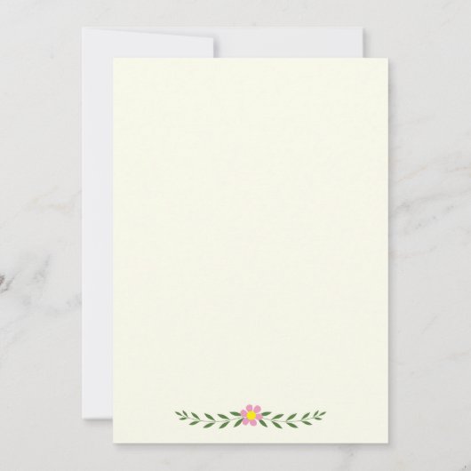 Hochzeit von Antlern und Korallen in Monogramm-Blu Einladung (Rückseite)