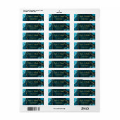 Hochzeit von aquamarinem Blau und Gold Agate (Vorne)