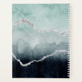 Hochzeit von aquamarinen, Smaragd, Marine und Silv Planer (Rückseite)